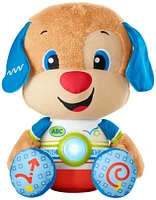 Fisher-Price - So Big Puppy Toddler Learning Toy, Plush Dog with Music Sounds and Educational Content, Laugh and Learn - French Version