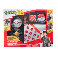 Pokémon - Set Cartouchière : Goupix + Ballon Premier et Ballon de Luxe