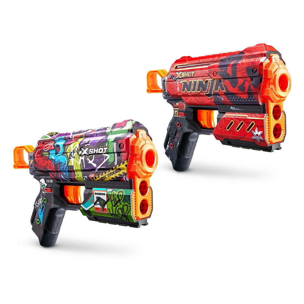 Zuru X-Shot Skins Flux Dart Blaster with 16 Darts (2 Pack)