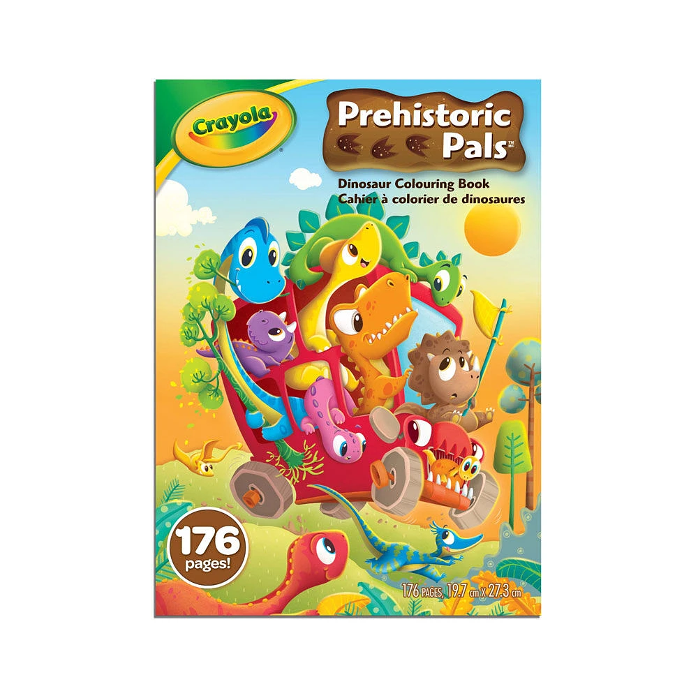 Crayola Prehistoric Pals Colouring Book, 176 Pages