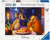 Ravensburger Lady And The Tramp 1000 Pc Puzzle      