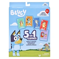 Bluey 5 in 1 Card Game Set - English Edition