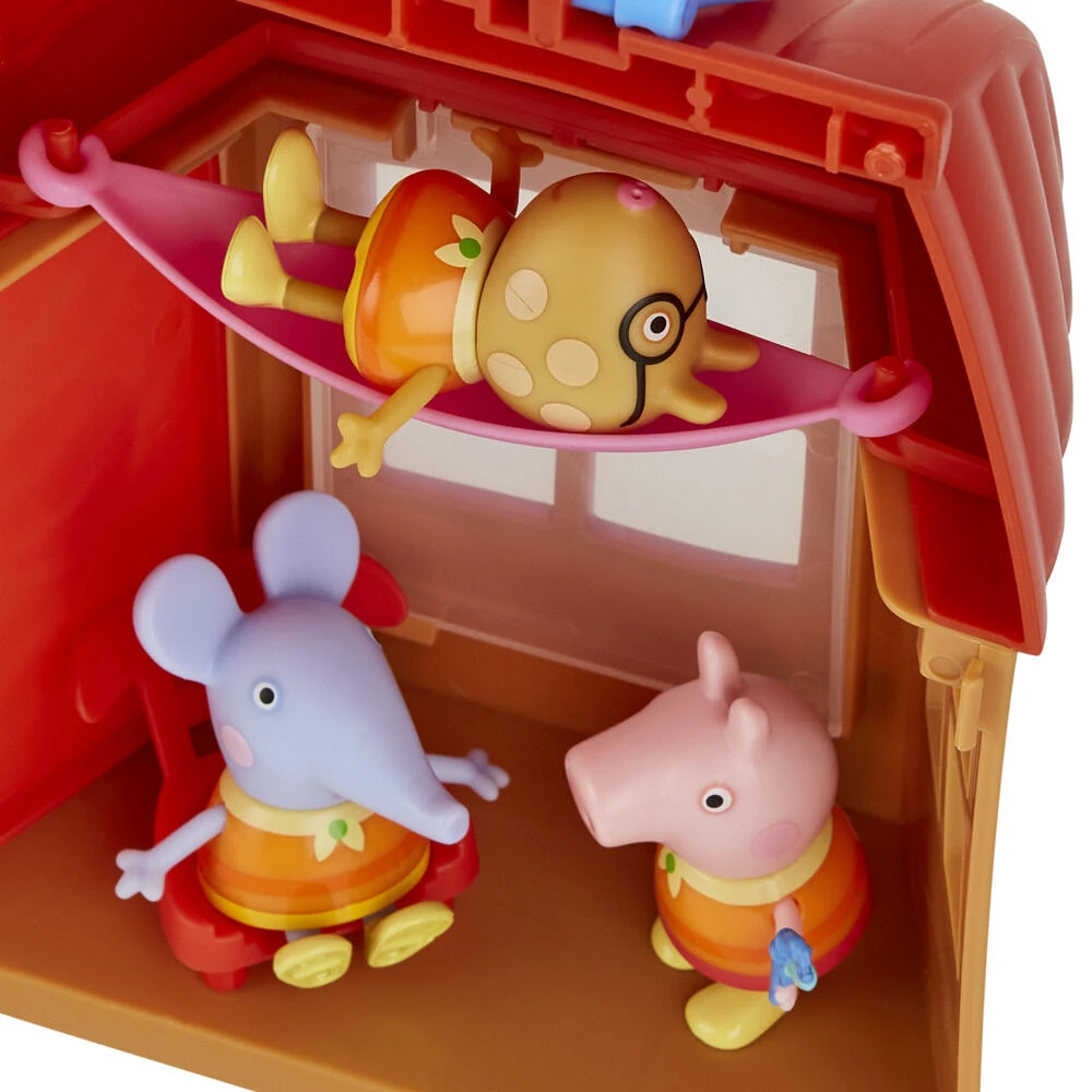 Peppa Pig Peppa's Woodland Club Cozy Campsite Preschool Toy, Includes 1 Playset, (3) 3" Scale Figures, 6 Accessories - R Exclusive