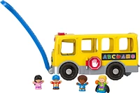 Fisher-Price Little People Big Yellow School Bus Pull-Along Toddler Learning Toy