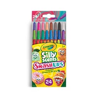 Crayola Silly Scents Smash-Ups Mini Twistables Crayons, 24 Count