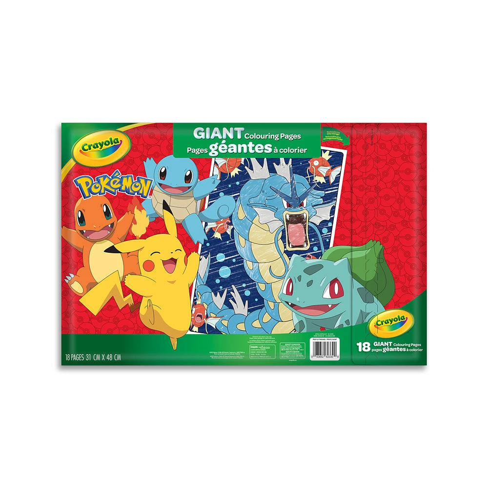 Crayola Giant Colouring Pages, Pokémon