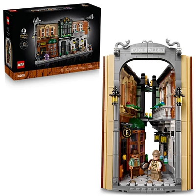 LEGO Icons Sherlock Holmes: Book Nook Kit - Building Set for Adults 18+ - DIY Collectible - 10351