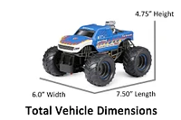 1:24 R/C Bigfoot Monster Truck Assortment (Choose Blue Flame or Snake Bite)