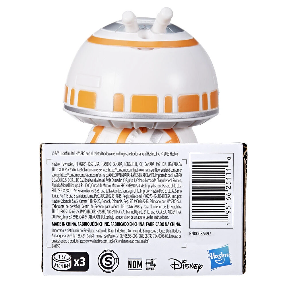 Star Wars Droidables BB-8, figurine électronique Star Wars, jouets interactifs (10 cm)