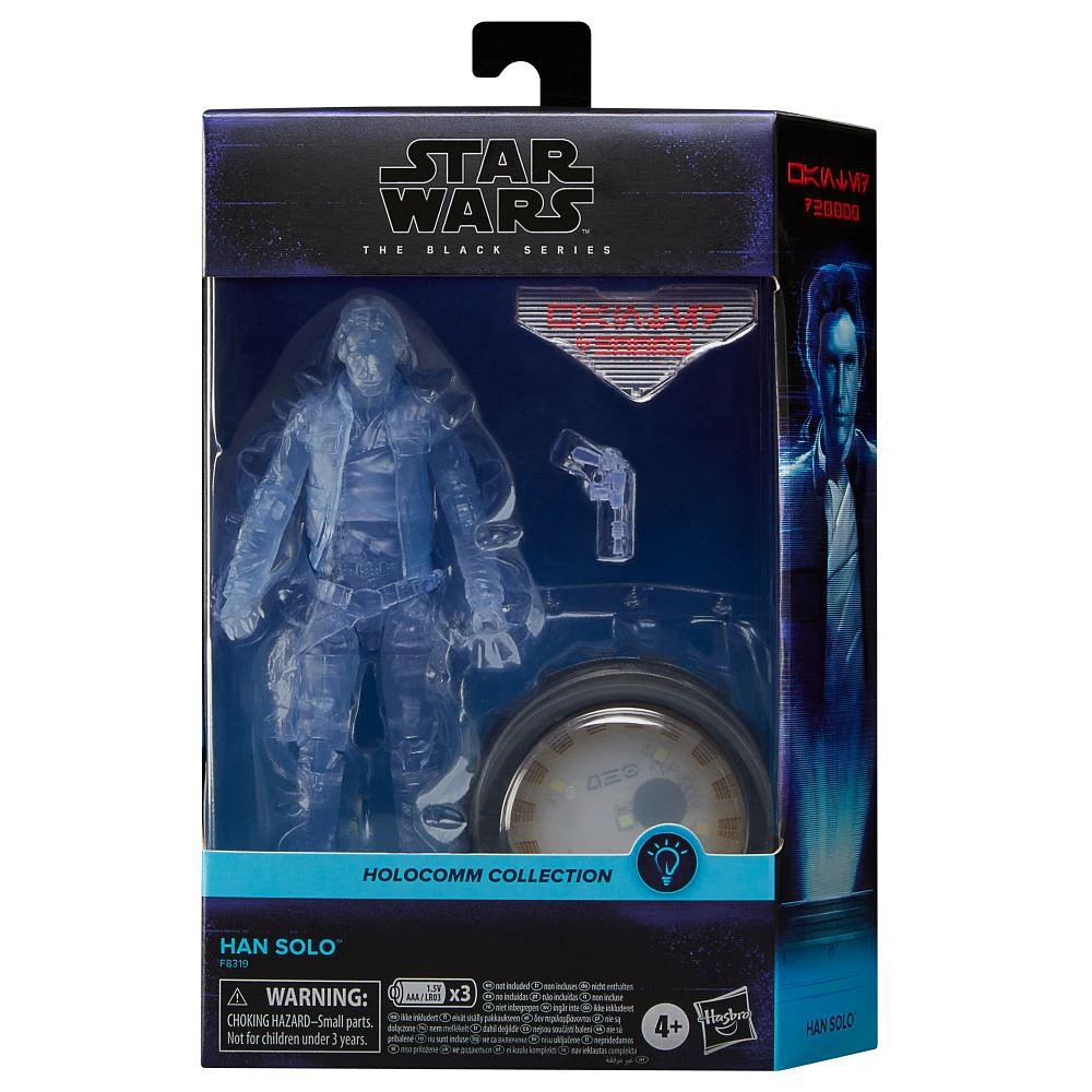 Star Wars The Black Serie Holocomm Collection, figurine articulée Han Solo de 15 cm