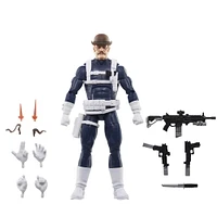 Marvel Legends Series S.H.I.E.L.D. Nick Fury Jr., Sharon Carter, and Dum Dum Dugan Action Figures