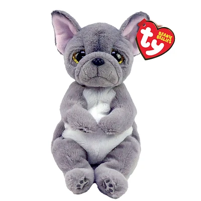 Ty Beanie Bellies - WILFRED - Dog gray belly reg