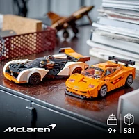 LEGO Speed Champions McLaren Solus GT and McLaren F1 LM 76918 Building Toy Set (581 Pieces)