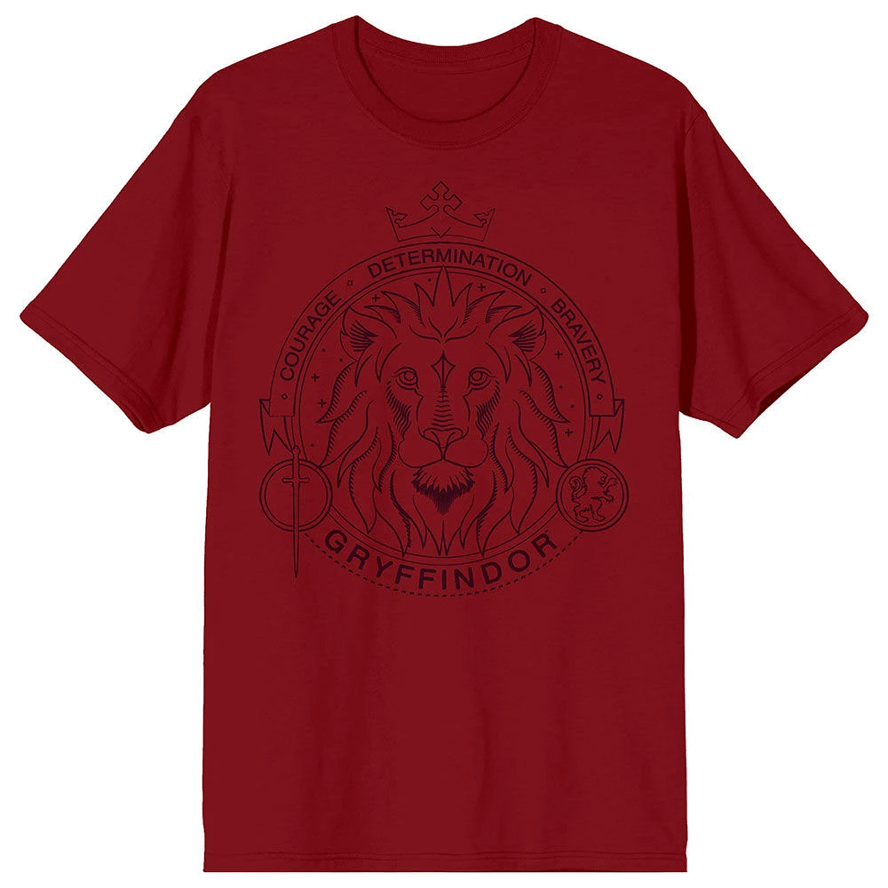 Harry Potter Hogwarts House Gryffindor Red T-Shirt