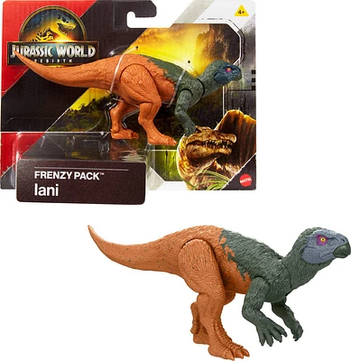 Jurassic World Rebirth Frenzy Pack Iani Dinosaur Figure, Authentic Toy, Digital Play