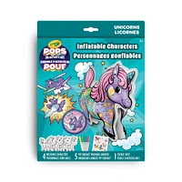 Ensemble d'activités de personnages gonflables Crayola POPS 3D, Licornes