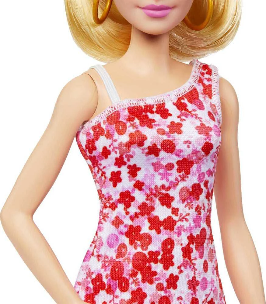 Barbie Fashionistas Doll #205 with Blond Ponytail and Floral Dress