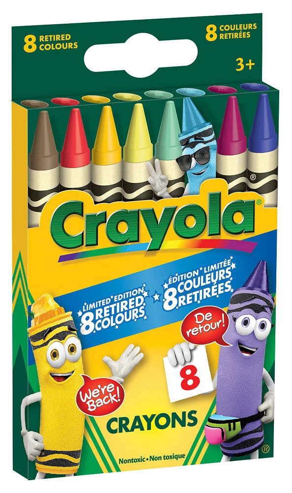 Crayola Limited Edition Crayons, 8 Retired Colours