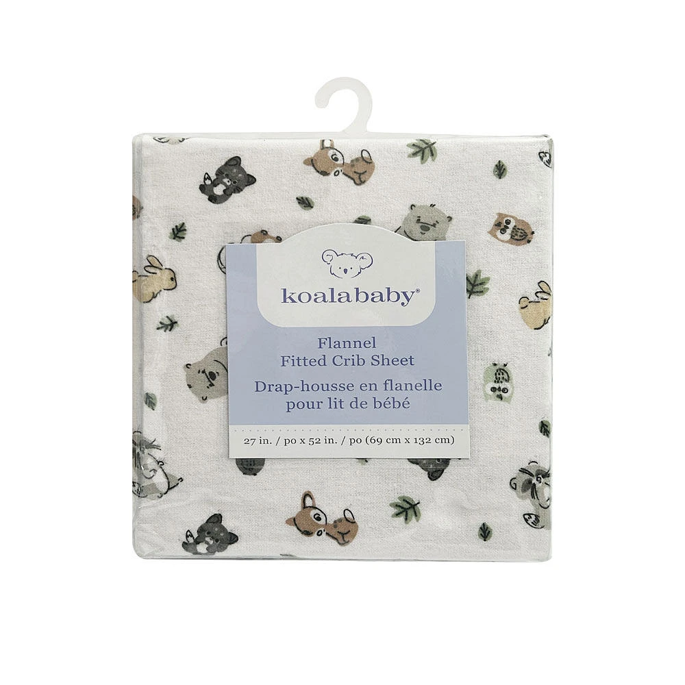 Koala Baby 1 pack Flannel Sheet Woodland Animals