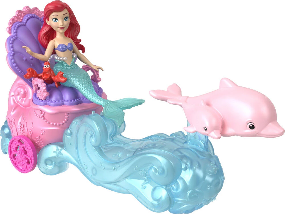 Princesses Disney - Aventure en char d'Ariel, poupée, char, figurine