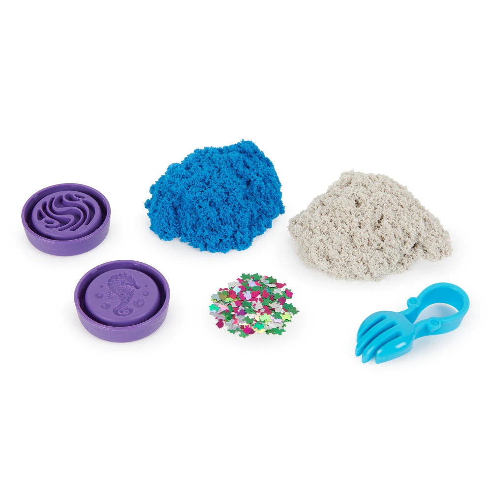 Kinetic Sand, Flowfetti, 113 g de sable à jouer avec des éléments paillettés, jouets sensoriels