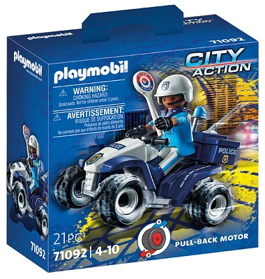 Policier et quad