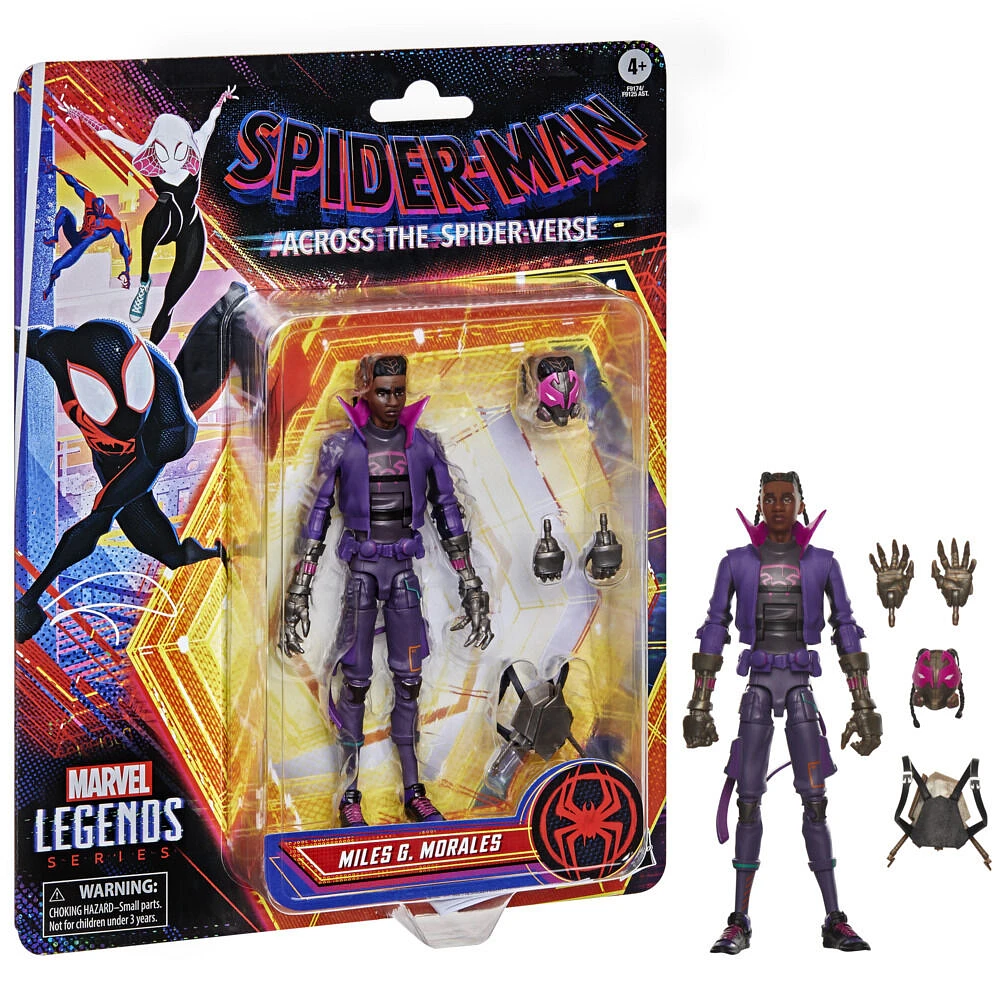 Marvel Legends Series Miles G. Morales, Spider-Man: Across the Spider-Verse Collectible 6 Inch Action Figure