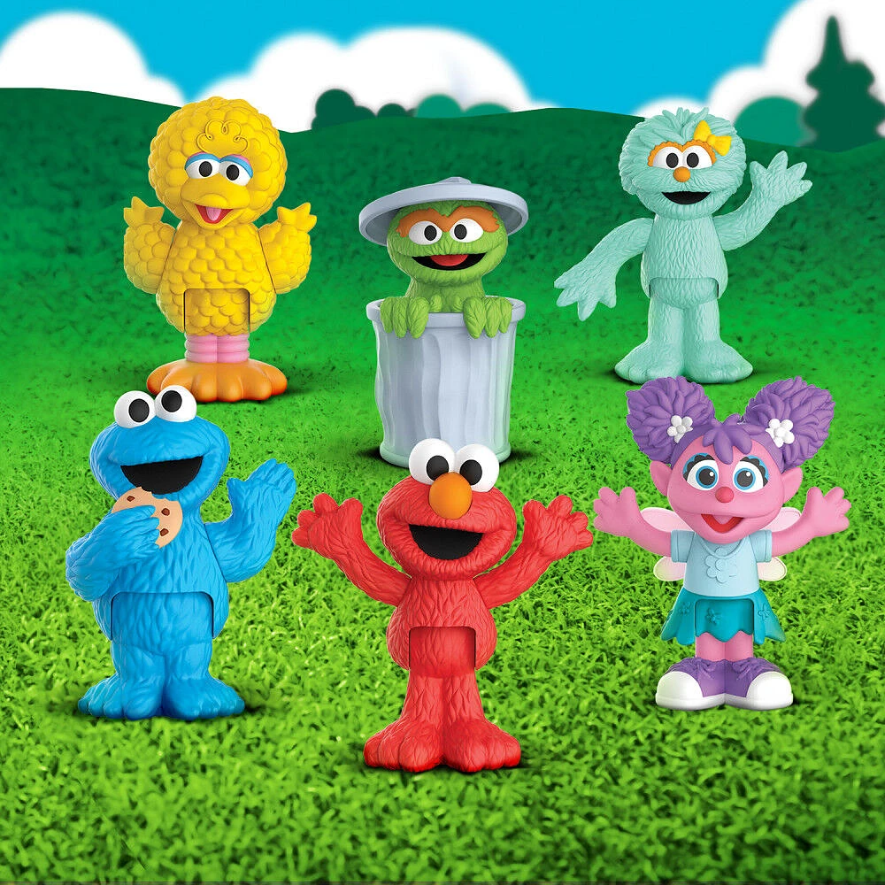 Sesame Street Neighborhood Friends, 6-piece Poseable Figurines