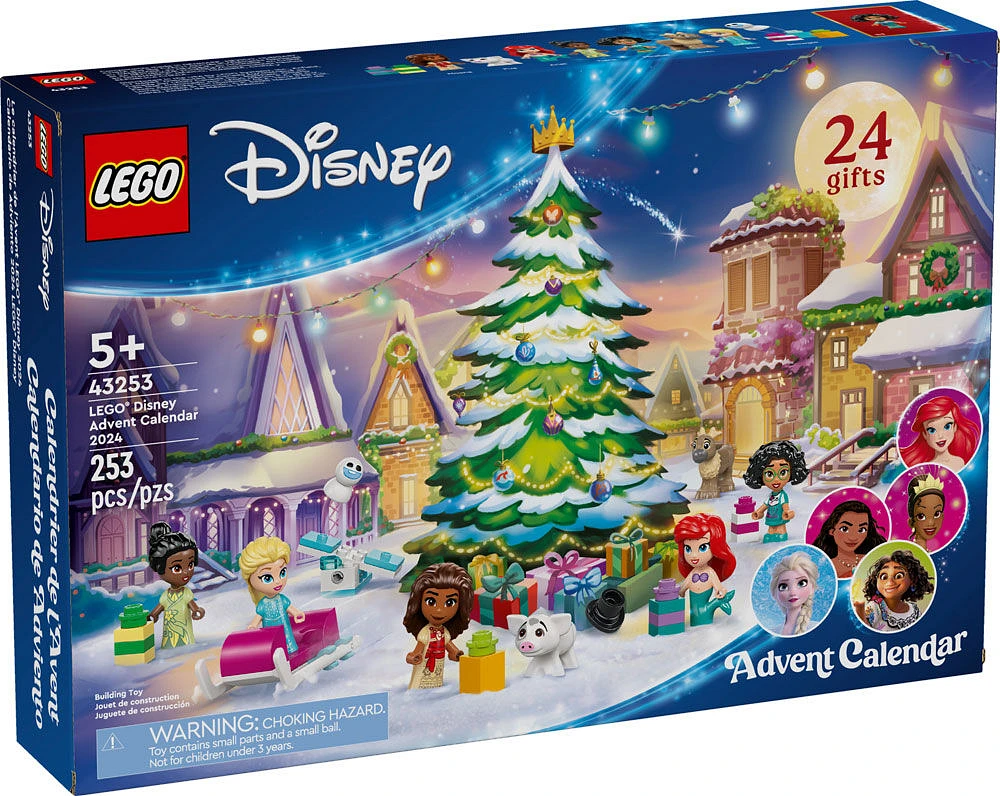 LEGO Disney Le calendrier de l'Avent 2024 Jouet à construire 43253