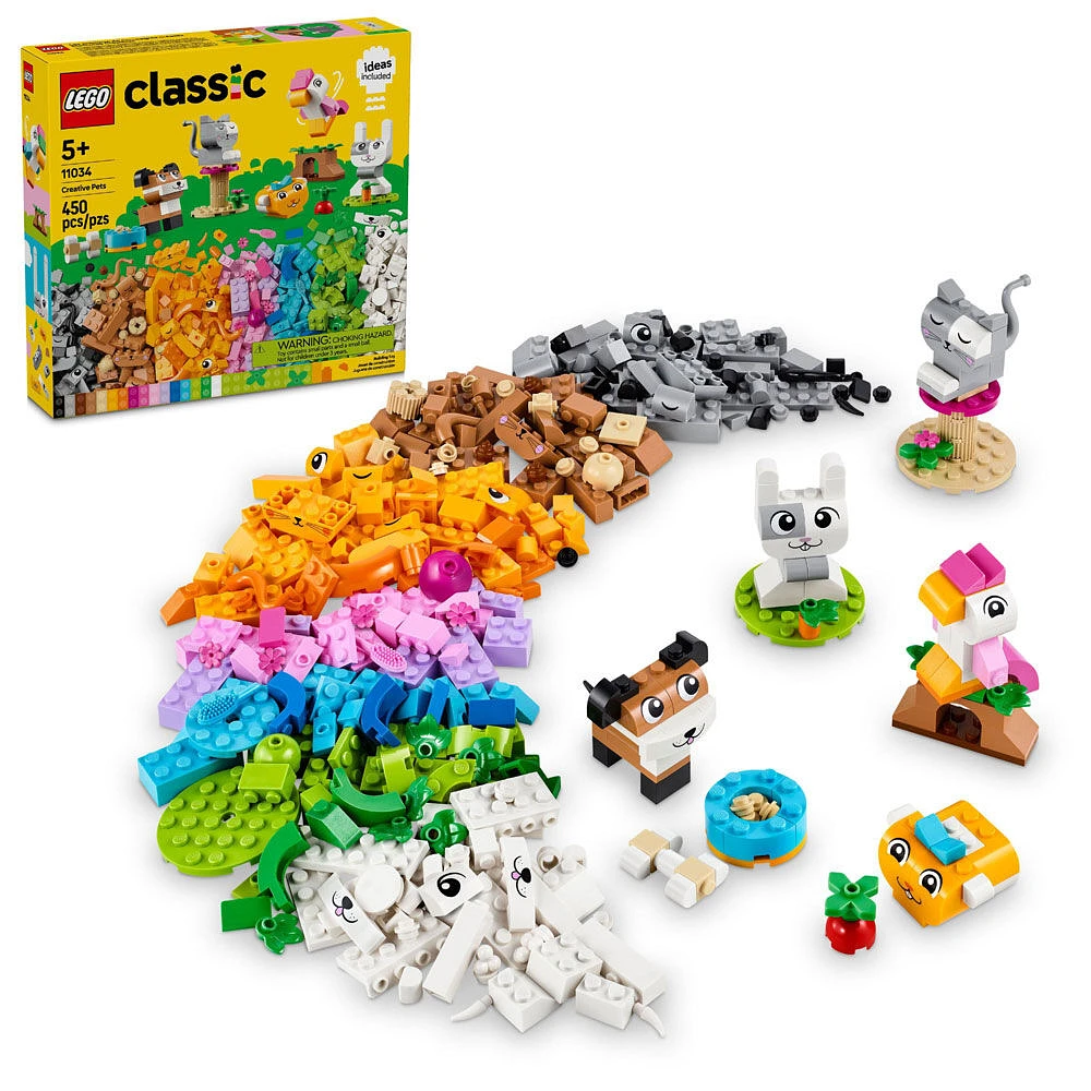 LEGO Classic Les animaux de compagnie créatifs Jouet d'animaux 11034