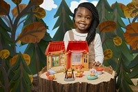 Peppa Pig Peppa's Woodland Club Cozy Campsite Preschool Toy, Includes 1 Playset, (3) 3" Scale Figures, 6 Accessories - R Exclusive