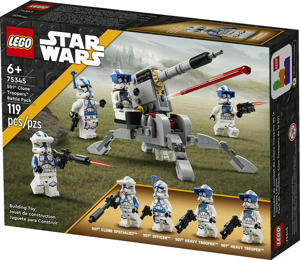 LEGO Star Wars 501st Clone Troopers Battle Pack 75345 Building Toy Set (119 Pcs)