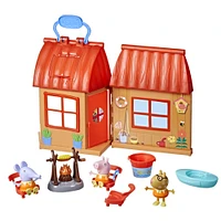 Peppa Pig Peppa's Woodland Club Cozy Campsite Preschool Toy, Includes 1 Playset, (3) 3" Scale Figures, 6 Accessories - R Exclusive