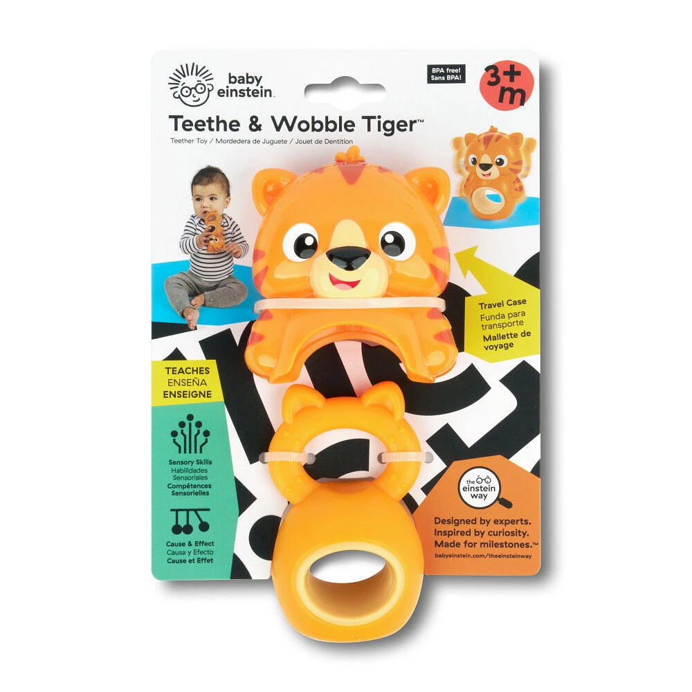 Baby Einstein Teethe & Wobble Tiger Teether Toy