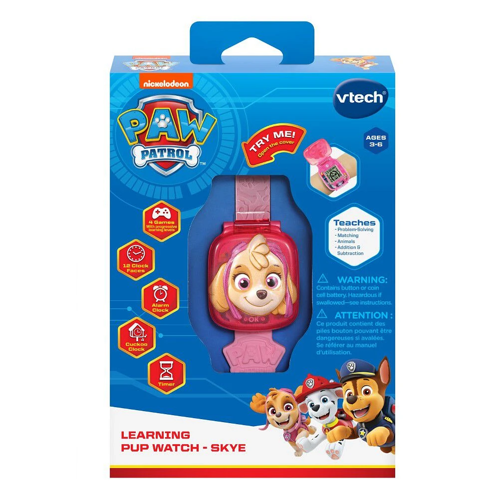 VTech PAW Patrol: Pat'Patrouille - La montre-jeu interactive - Skye - Édition anglaise