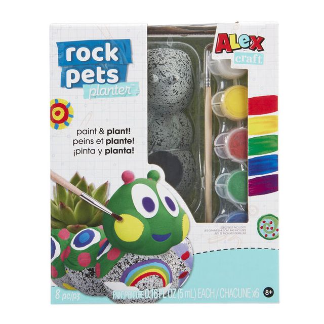 Alex Rock Pets TURTLE Kids Arts and Crafts Paint Kit - CREATE A