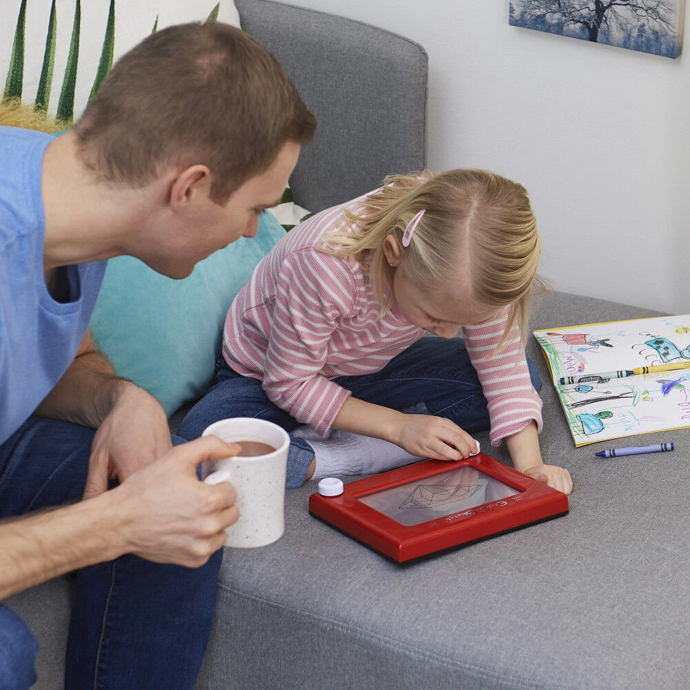 Etch A Sketch, Original Magic Screen, 86 % de plastique recyclé, jouets classiques créatifs respectueux de la planète