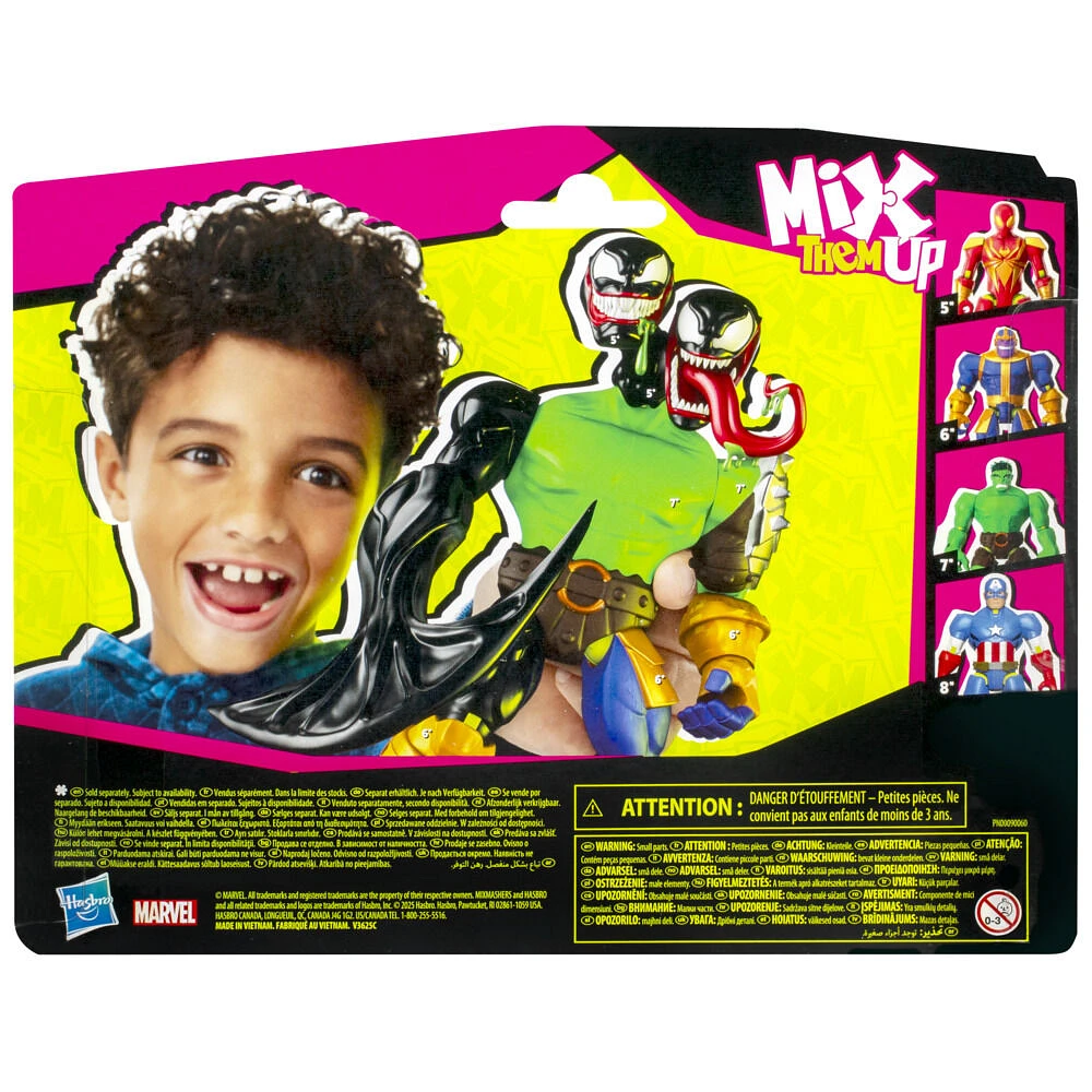 MixMashers Marvel Venom Custom Spider-Man Mix-And-Match Deluxe Action Figure & Accessories