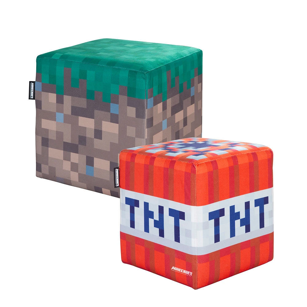 Phoenix Minecraft Pouf, Set of 2, Storage Boxes