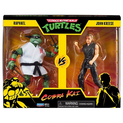 Teenage Mutant Ninja Turtles v. Cobra Kai: Raphael v. John Kreese - 6" Figurine (Pack de 2)