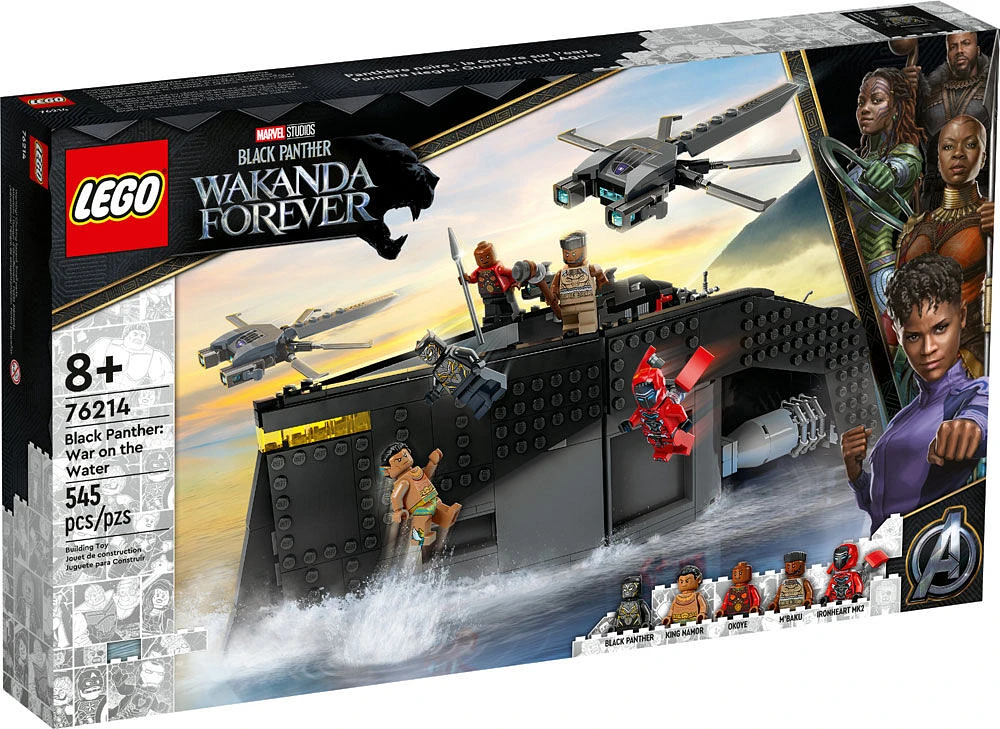 LEGO Marvel Black Panther: War on the Water 76214 Building Toy Set (545 Pieces)