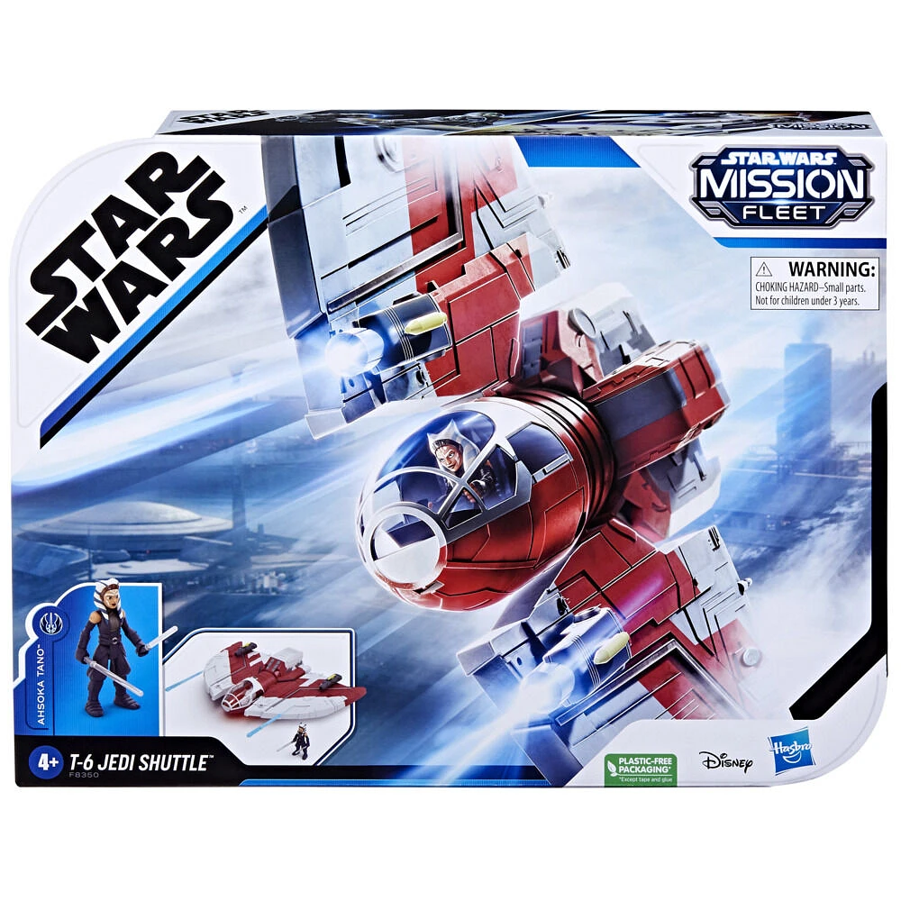 Star Wars Mission Fleet, coffret T-6 Jedi Shuttle avec figurine Ahsoka de 6 cm