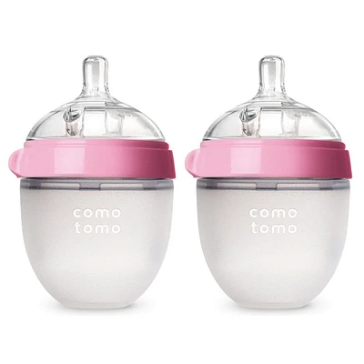 Comotomo Natural Flow Bottle 2P Pink