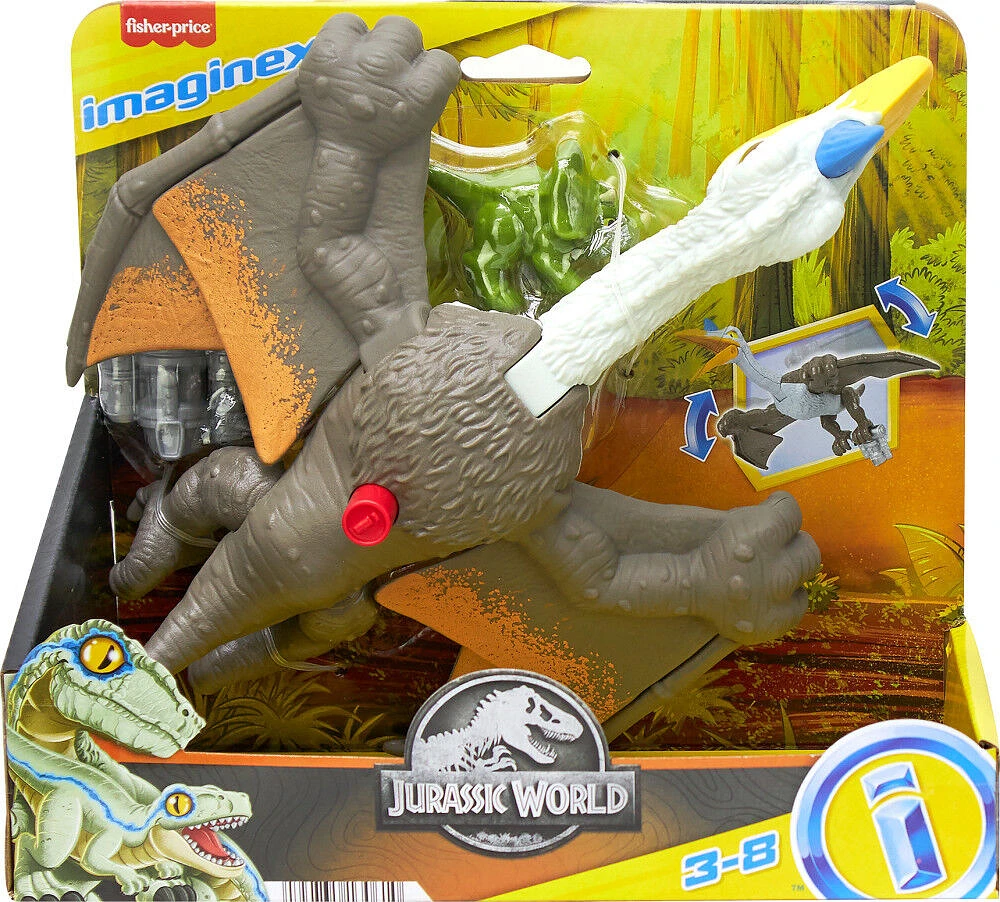 Imaginext-Jurassic World-Quetzalcoatlus Bat des Ailes-Coffret