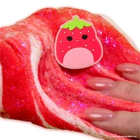 Original Squishmallows Scarlet the Strawberry Premium Cloud Slime, Strawberry Scented
