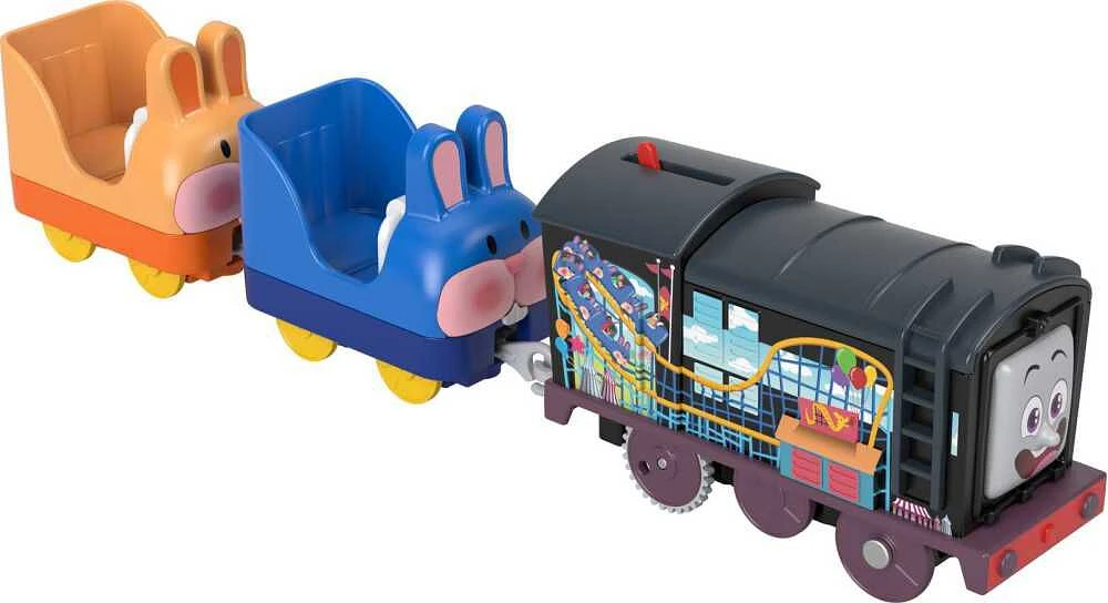 Thomas & Friends Carnival Diesel Motorized Toy Train with Roller Coaster Cars