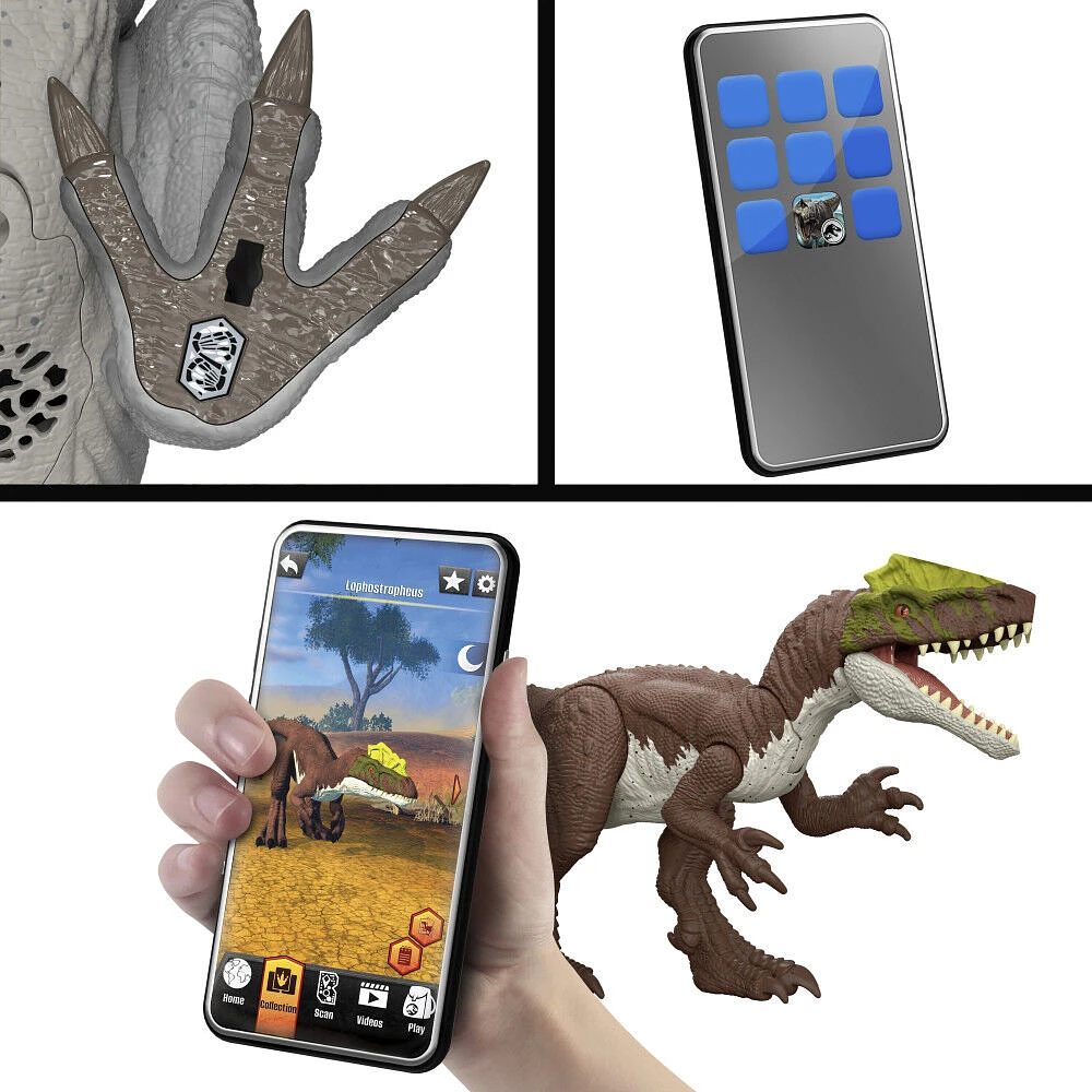 Jurassic World Rebirth Gigantic Thrashers Tyrannotitian  Dinosaur Figure Toy, Tail Activated Attack