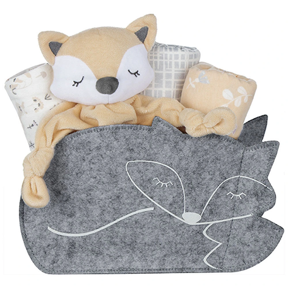 Coffret cadeau 5 pièces en forme de renard Welcome Baby