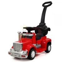 Kidsvip 6V Bigrig Ride/Push Truck- Red - Édition anglaise