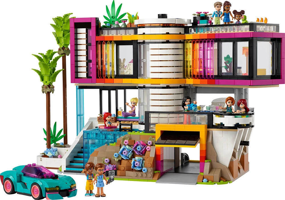 Jouet de maison avec 11 personnages LEGO Friends Le manoir moderne d'Andrea 42639